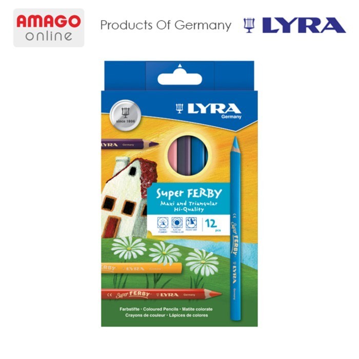 

LYRA Super Ferby Lacquered - Color Pencil - Pensil Warna - 12 Colors - 3721120