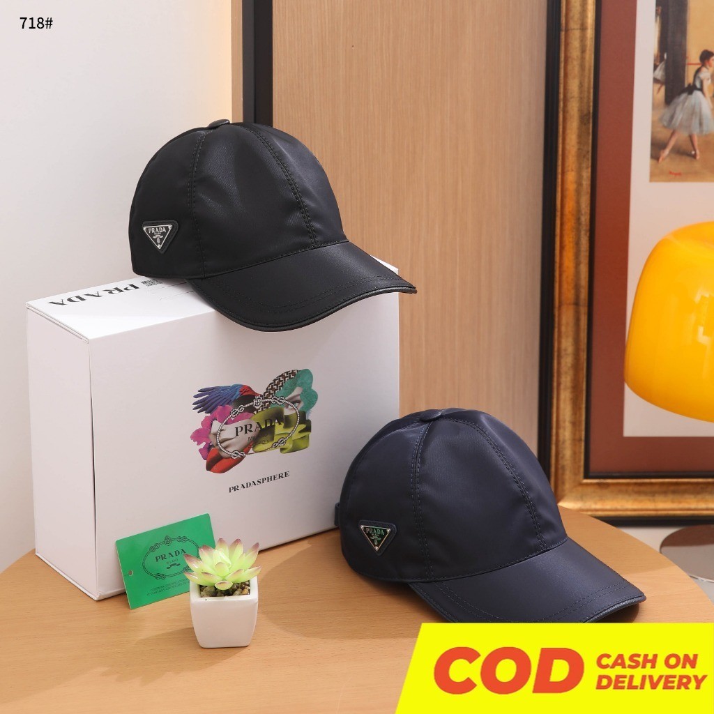 TOPI BASEBALL WANITA 718 CAP PREMIUM WITH FREE BOX 2 COLOR SATIN