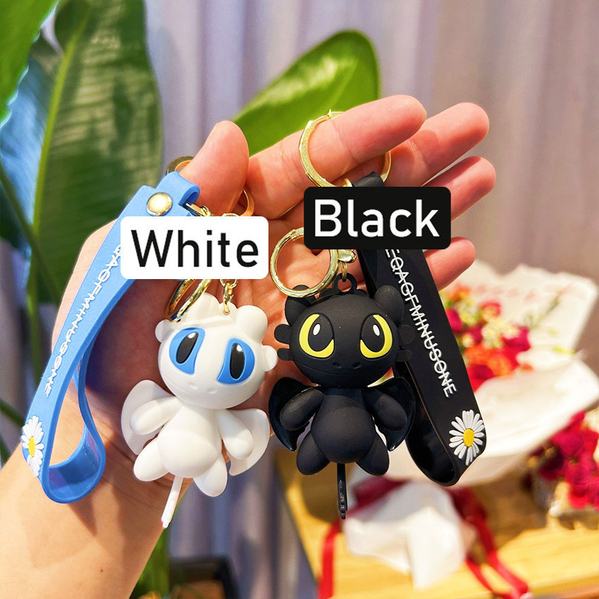 Owl Store - Gantungan Kunci Black & White Dragon How To Train Your Dragon Keychain