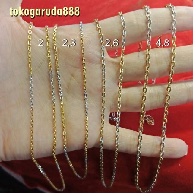 Kalung rantai tali anak dan dewasa  asli  700 70 22 surabaya 3 dimensi holo timun tambang