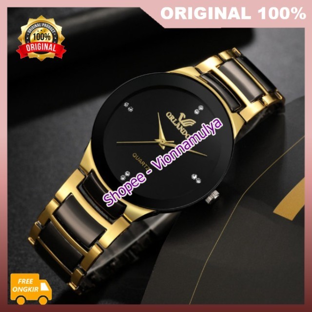 Jam Tangan Orlando Jam Tangan Pria Elegan Korea Fashion Kualitas Premium ORIGINAL