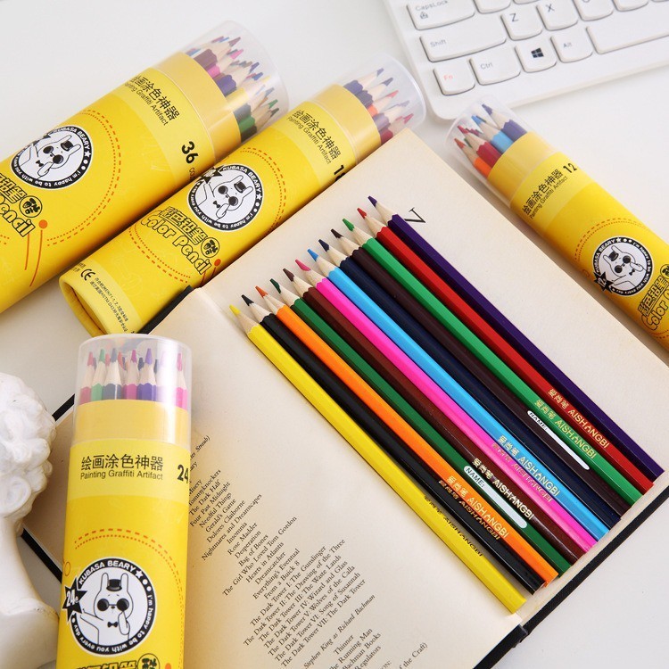 

SUNFAY Pensil Warna Alat tulis Menggambar Mewarnai Cerah Bahan Kuat Bentuk Pensil Heksagonal