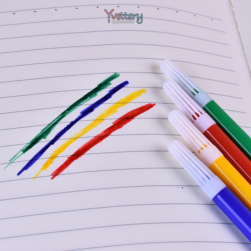 

❤️COD Pena cat air 6 warna pena cat air mini set lukisan kuas diy anak-Yy