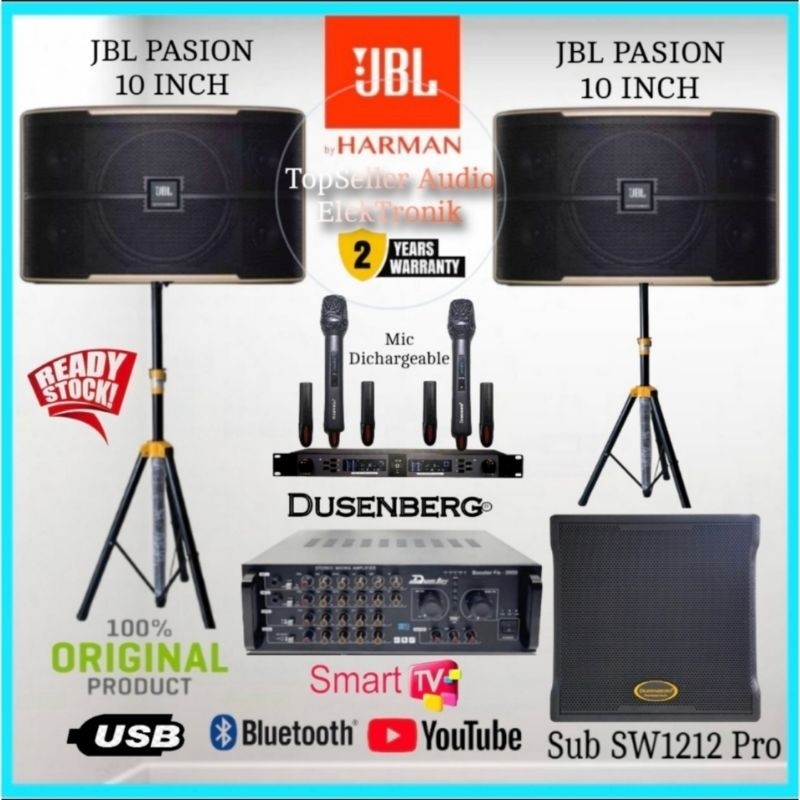 BIG SALE RAMADAN Paket Speaker Karaoke JBL PASION 10 Original 10 Inch Amplifier Dan Subwoofer 12 Inch Komplit