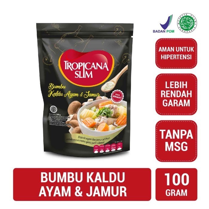 

Tropicana Slim Bumbu Kaldu Ayam dan Jamur 100 Gr