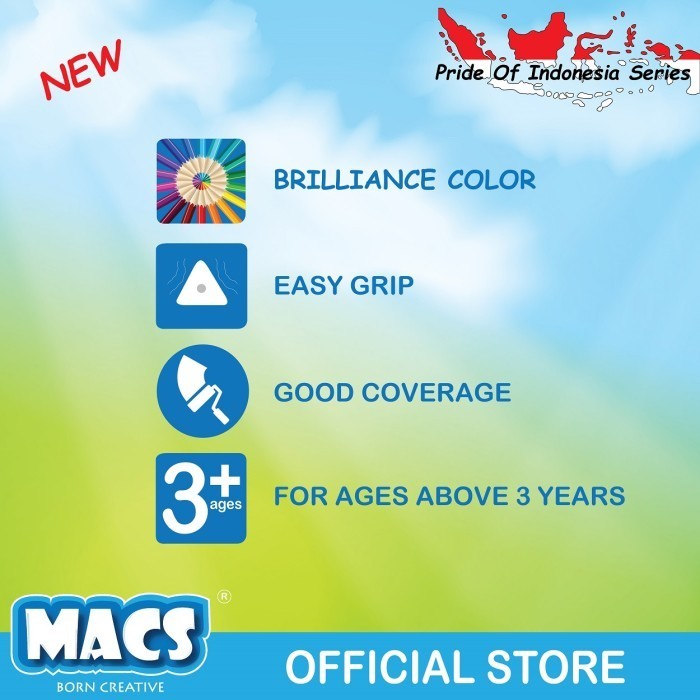 

Macs Pensil Warna Raja Ampat 24 Color Pencils