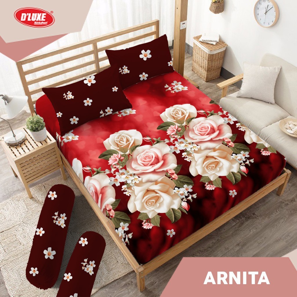 Sprei Deluxe Kintakun Arnita Bantal 4 - Ukuran 180x200