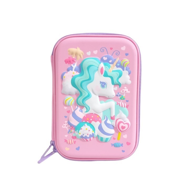 

[New Arrival] Kotak Pensil 3D Timbul Unicorn Lollypop Tosca Tempat Pensil sekolah - LOLLYPOP PINK