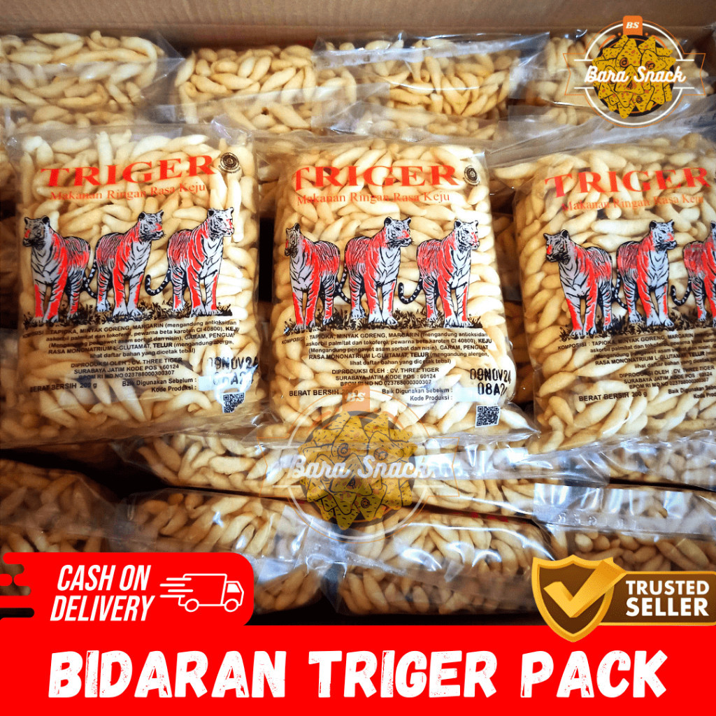 

[ 200gr ] Bidaran Keju Mini Triger Pack / Stik Gabus / Widaran Premium / Camilan Snack Kiloan Murah