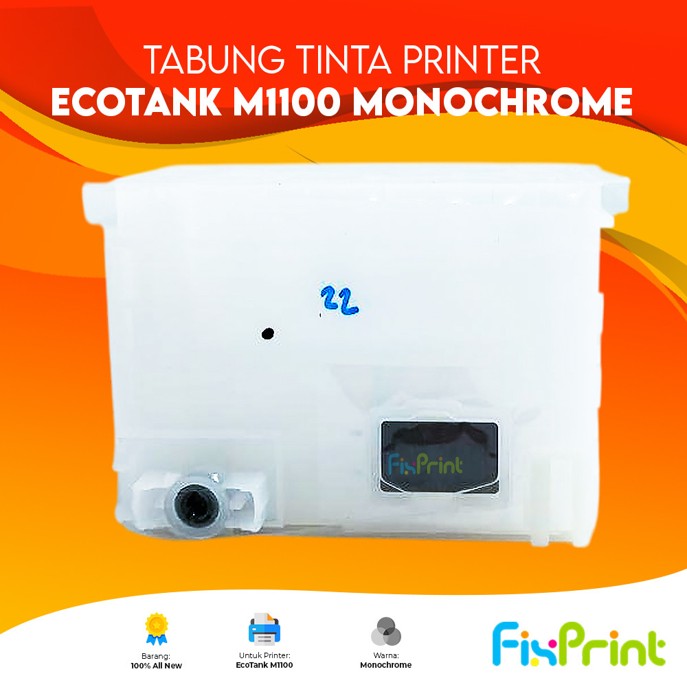 Tabung Tinta Printer Epson M1100 M 1100 InkTank Monochrome New