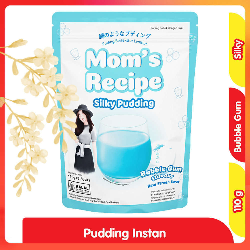 

Mom's Recipe Silky Pudding Instan Bubble Gum 110 g