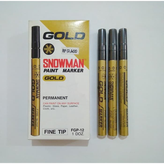

Spidol Emas/Gold Permanent Snowman