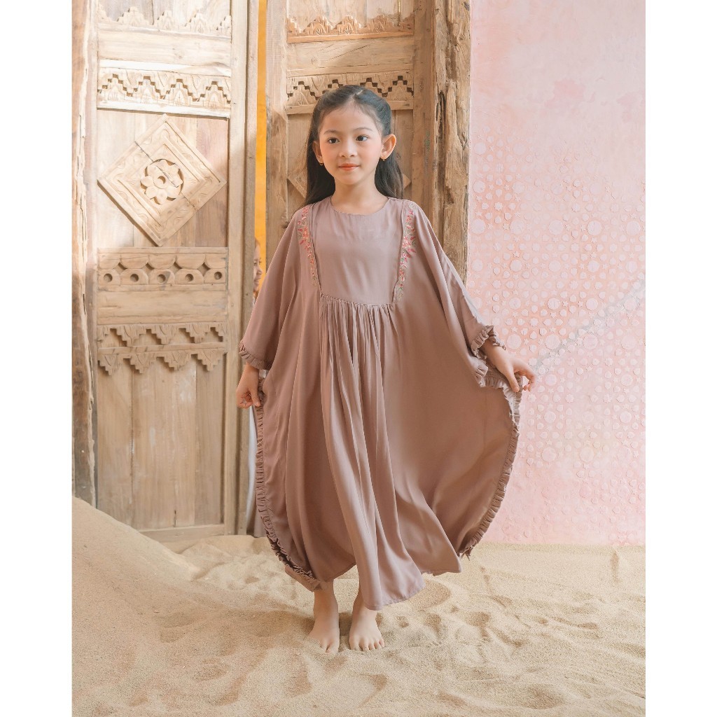 FG56NJ QANITA KAFTAN | Kaftan Anak | Kaftan Anak Perempuan | Kaftan Muslim Anak | Kaftan Brodir Anak