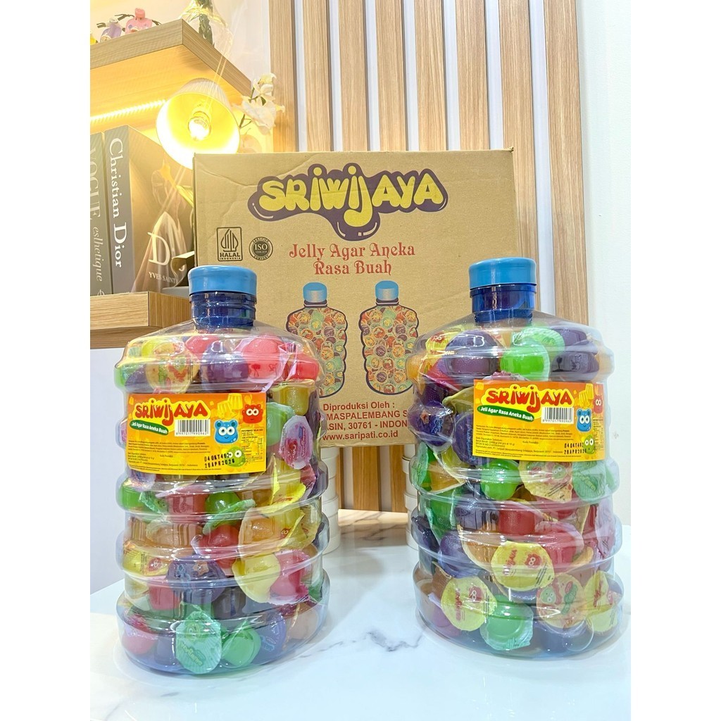 

!!! COD JELLY GALON !!! JELLY GALON SRIWIJAYA-JELLY SRIWIJAYA ANEKA RASA BUAH-JELLY GALON 1 DUS
