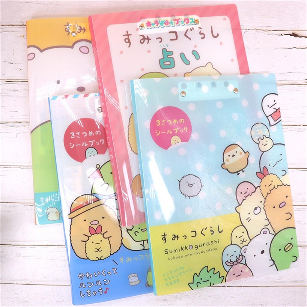 

LUCINE Document Keeper A4 Double Clip Karakter Lucu / Clear Holder / File Holder / Map File / Dokumen Folder / Sumikkogurashi