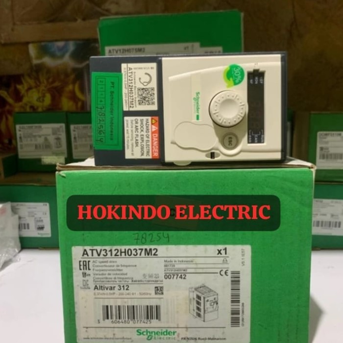 INVERTER SCHNEIDER ATV312H037M2 0.37KW 1PHASE 220V INVERTER SCHNEIDER