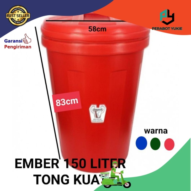 ( INSTANT ) PY EMBER 150 LITER / TONG KUAT 150 LITER / PENAMPUNG AIR