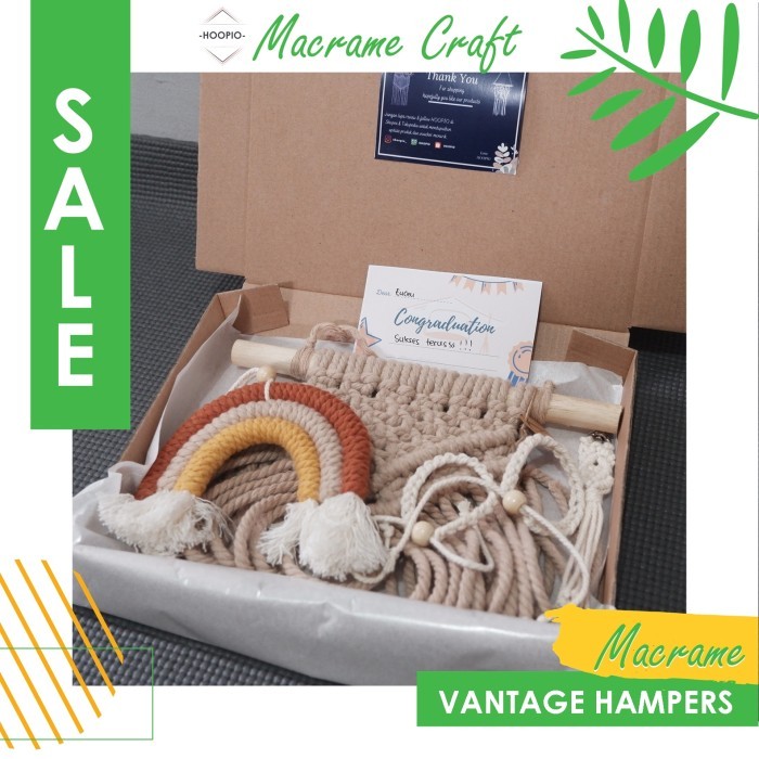 

[New Arrival [HOOPIO] HAMPERS | KADO WISUDA | KADO ULANG TAHUN | MACRAME HAMPERS - MOCHA