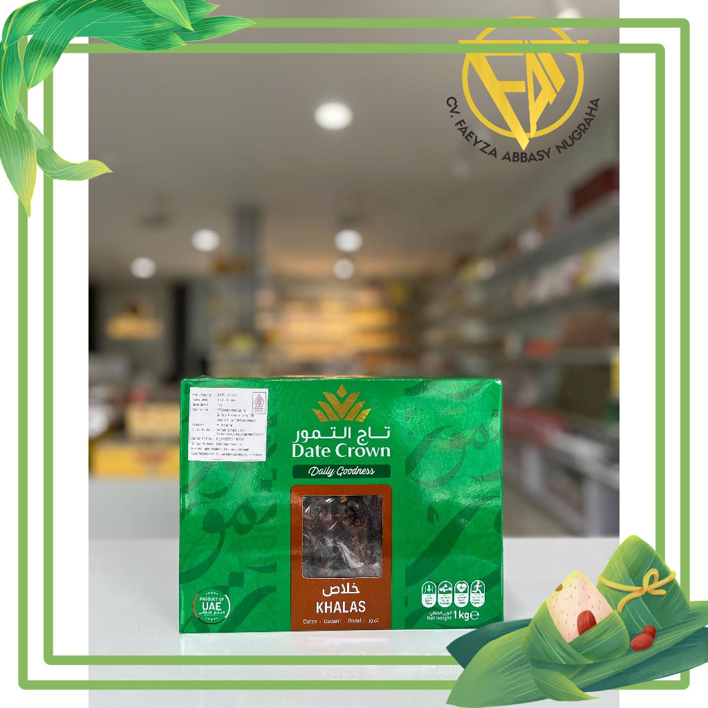 

Kurma Date Crown Khalas 1 kg / kurma Date crown uk 1kg Exp tahun 2026