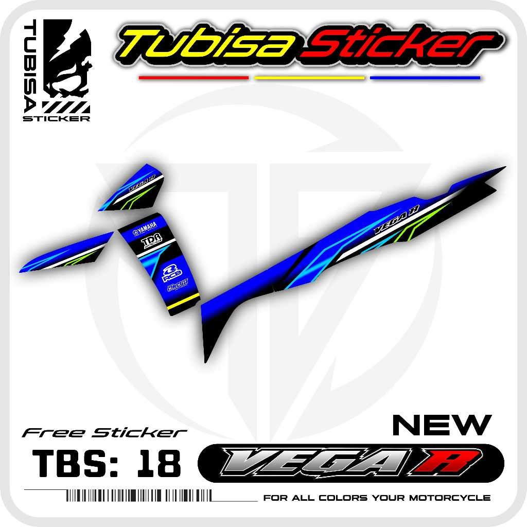 Sticker Striping Variasi New Vega R Stiker Striping Motor New Vega R