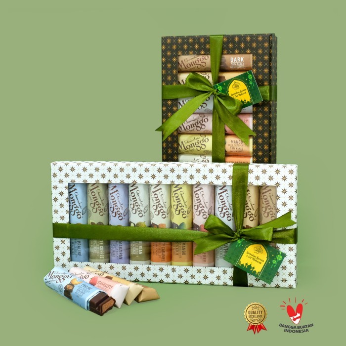 

Chocolate Monggo | Kurma Ramadan Praline 16pcs| Gift Parsel Lebaran - Batik Ramadhan