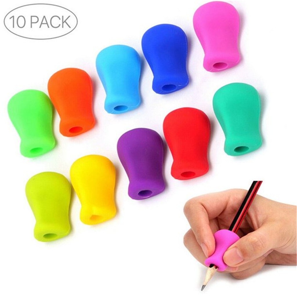 

10Pcs Practical Pen Pencil Holder Kids Writing Aid Grip Posture Correction Tools