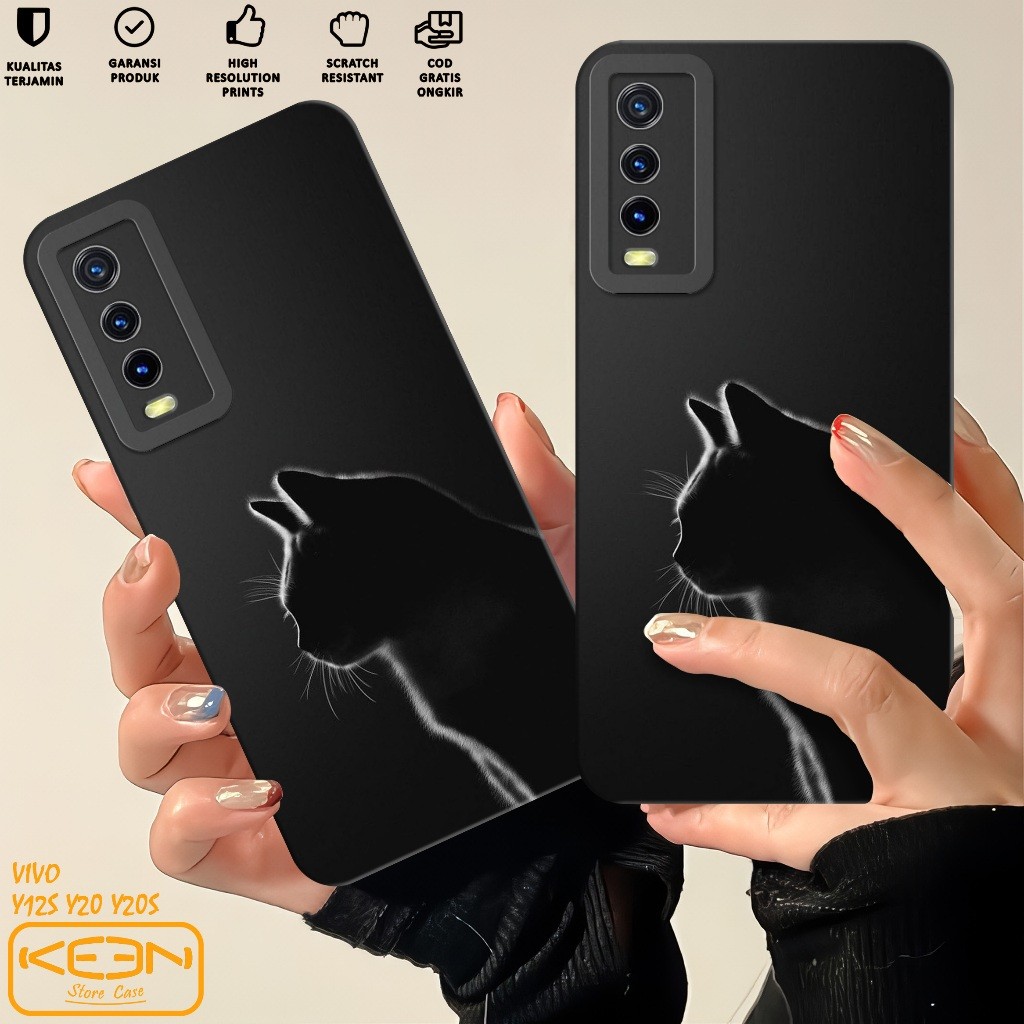 Case Vivo V2026 V2027 V2029 V2043 - Softcase Vivo V2026 V2027 V2029 V2043 Motif Kucing - Casing Hp V