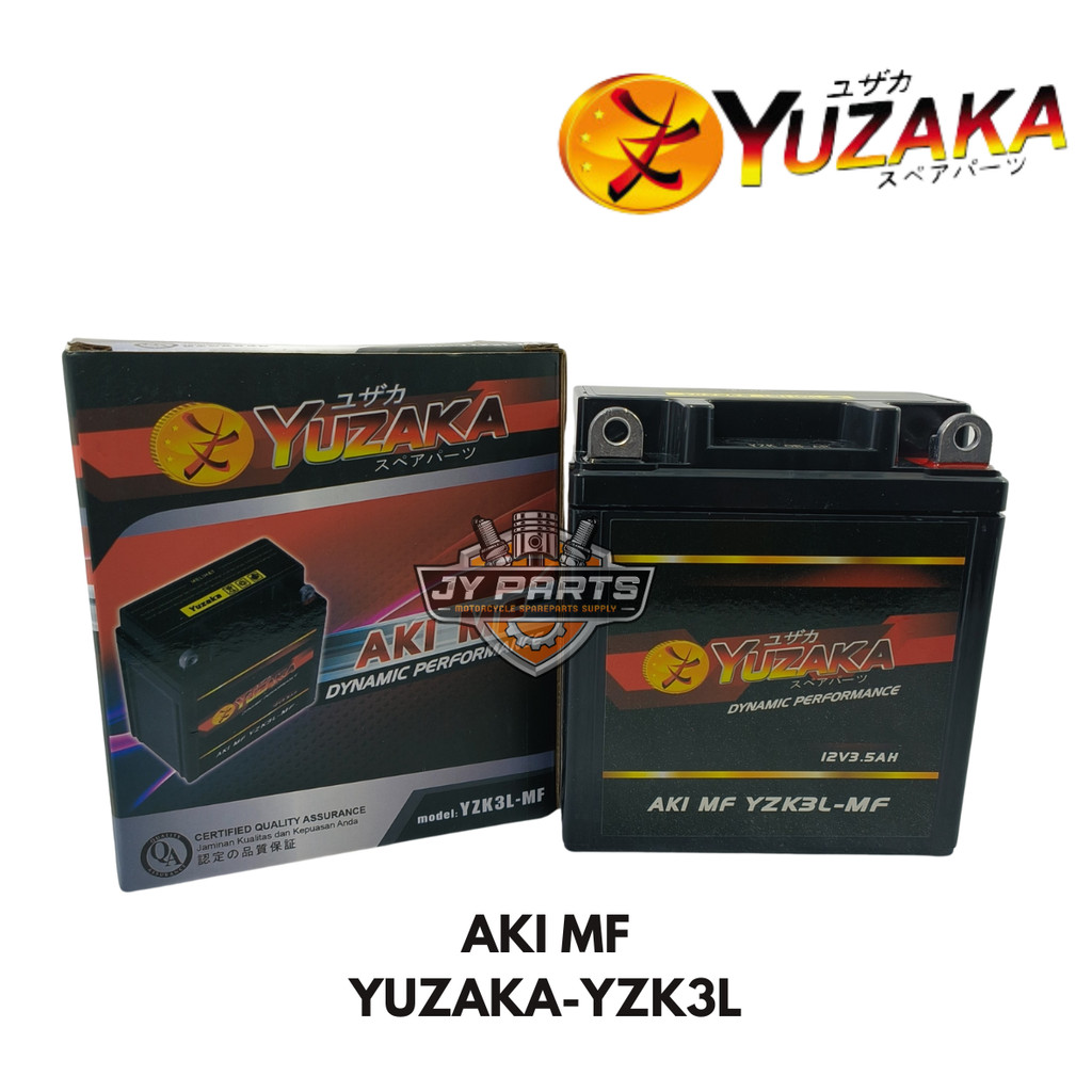 Accu aki Kering MF Motor 12V 3.5Ah YZK3L Rxking Rx king Ninja 2t SS RR - YUZAKA
