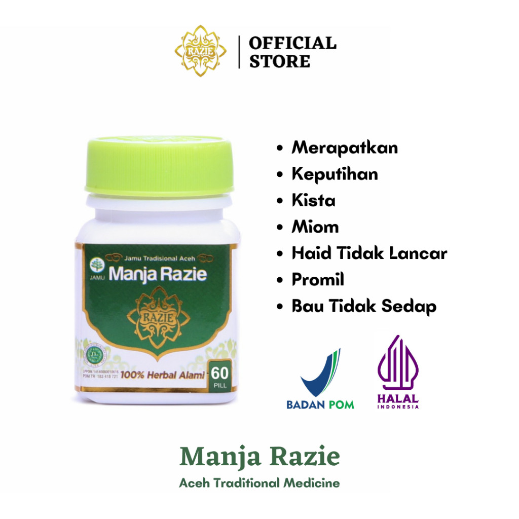 MANJA RAZIE ORIGINAL 30 & 60 Butir | Manjakani | Obat Keputihan | Perawatan Miss V | Perapat Miss V