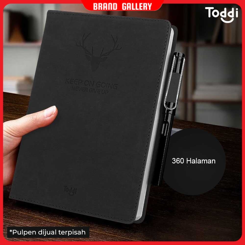 

Toddi Buku Jurnal Hardcover Notebook Diary 80 GSM 360 Halaman Grid - CW-5025