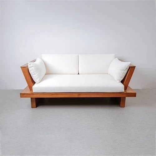GFJ Sofa Minimalis Blok Kayu Jati 2 Seater
