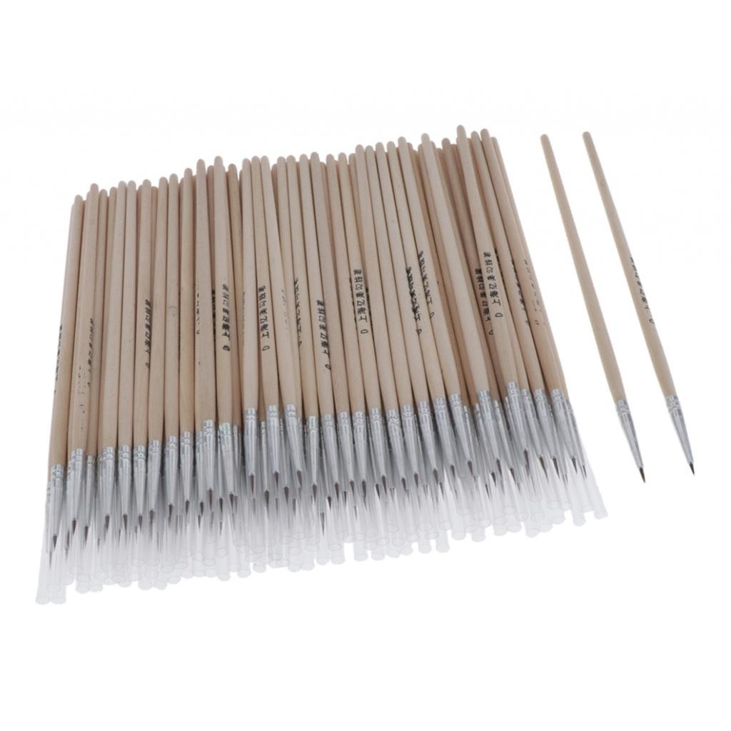 

Micro Detail Paint Brush Set,100Pcs Tiny Professional Miniature Fine Detail Brushes for Oil Acrylic,Craft Painting