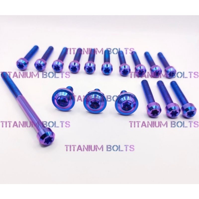 Baut CVT Set Titanium Bolt Mio Sporty Mio Soul Mio J Mio M3 Titanium GR5 Original