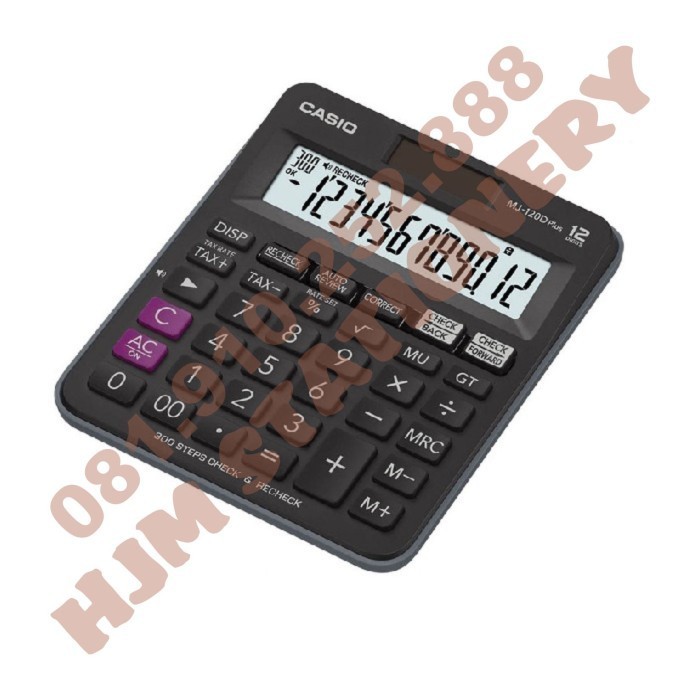

KALKULATOR 12 DIGIT CHECK & CORRECT MJ 120 D PLUS CASIO