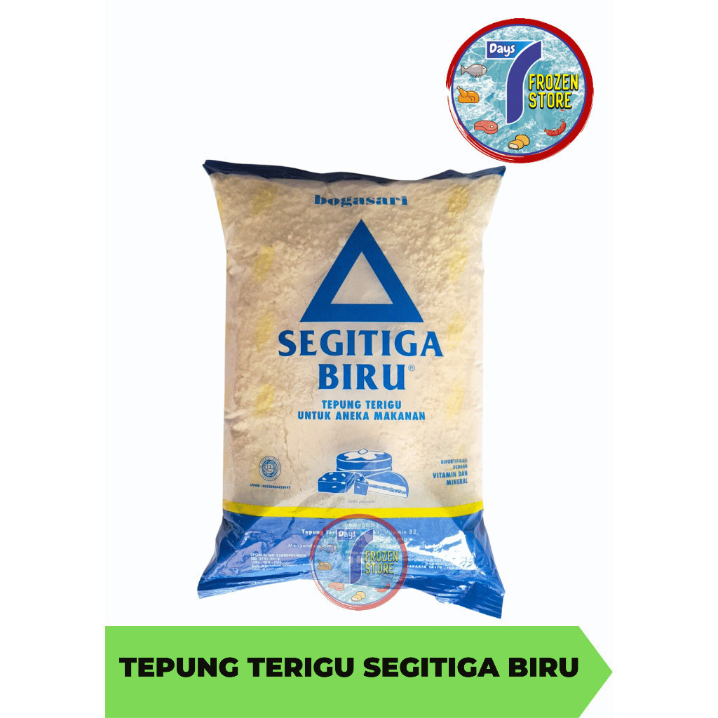 

Tepung Terigu Bogasari Segitiga Biru 500 gr