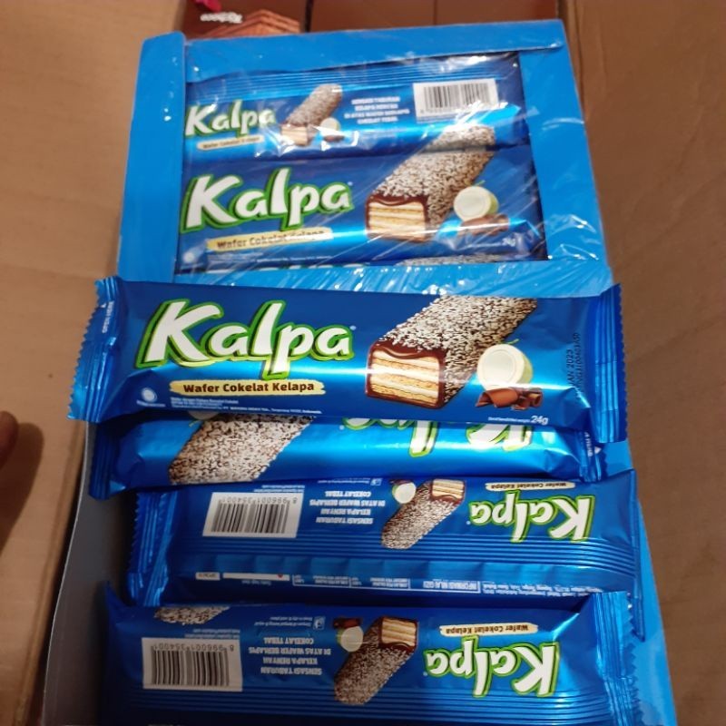 

KALPA wafer coklat kelapa 1box KEMASAN PABRIK