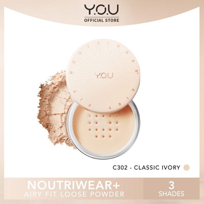 (NEW) -YOU NoutriWear+ Airy Fit Loose Powder YOU Bedak Tabur Noutriwear - Classic Ivory