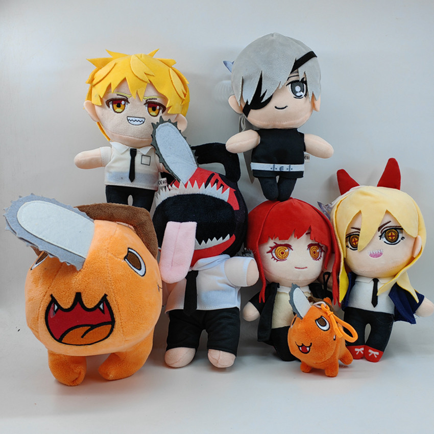 Mainan Boneka Plush Model Anime Chainsaw Man Denji Pochita Untuk Hadiah Anak