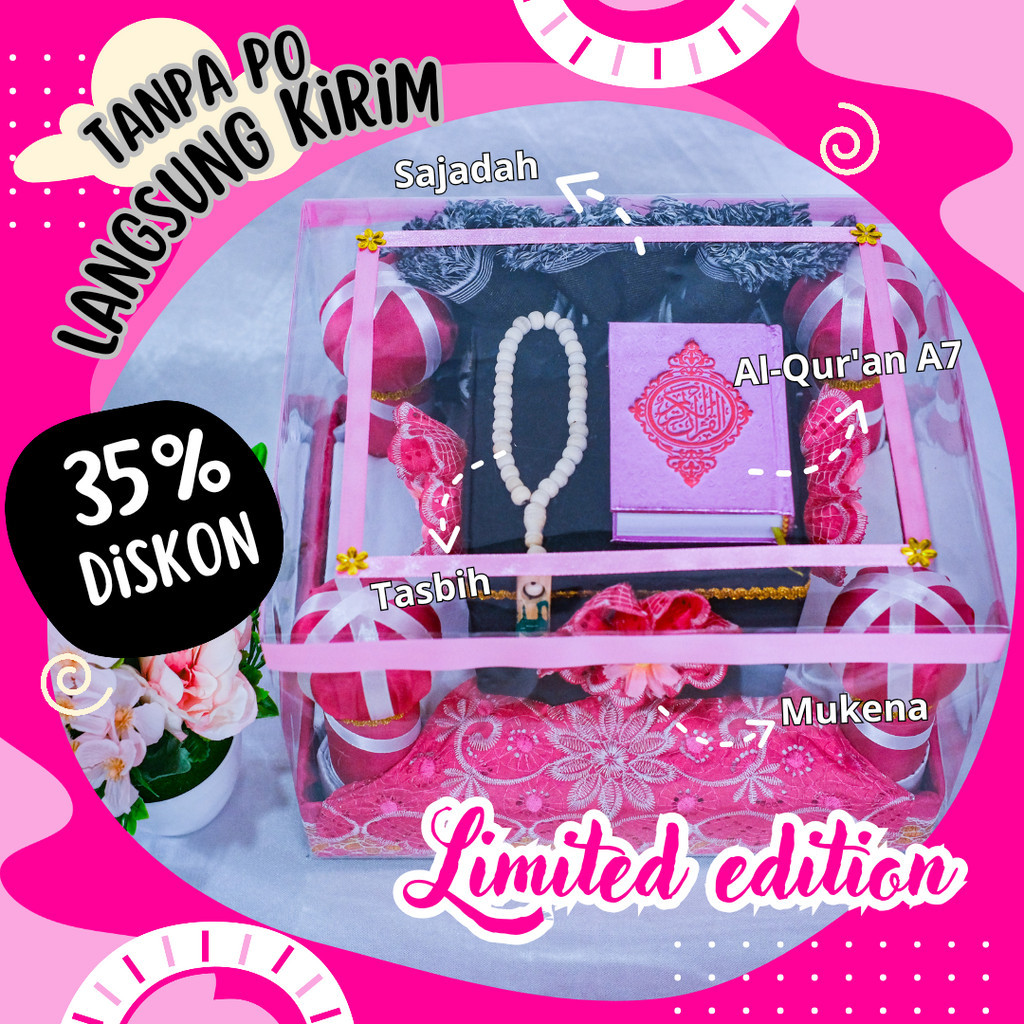 seperangkat alat sholat mahar nikah/ seserahan alat sholat/ mahar seperangkat alat sholat/ mukena se