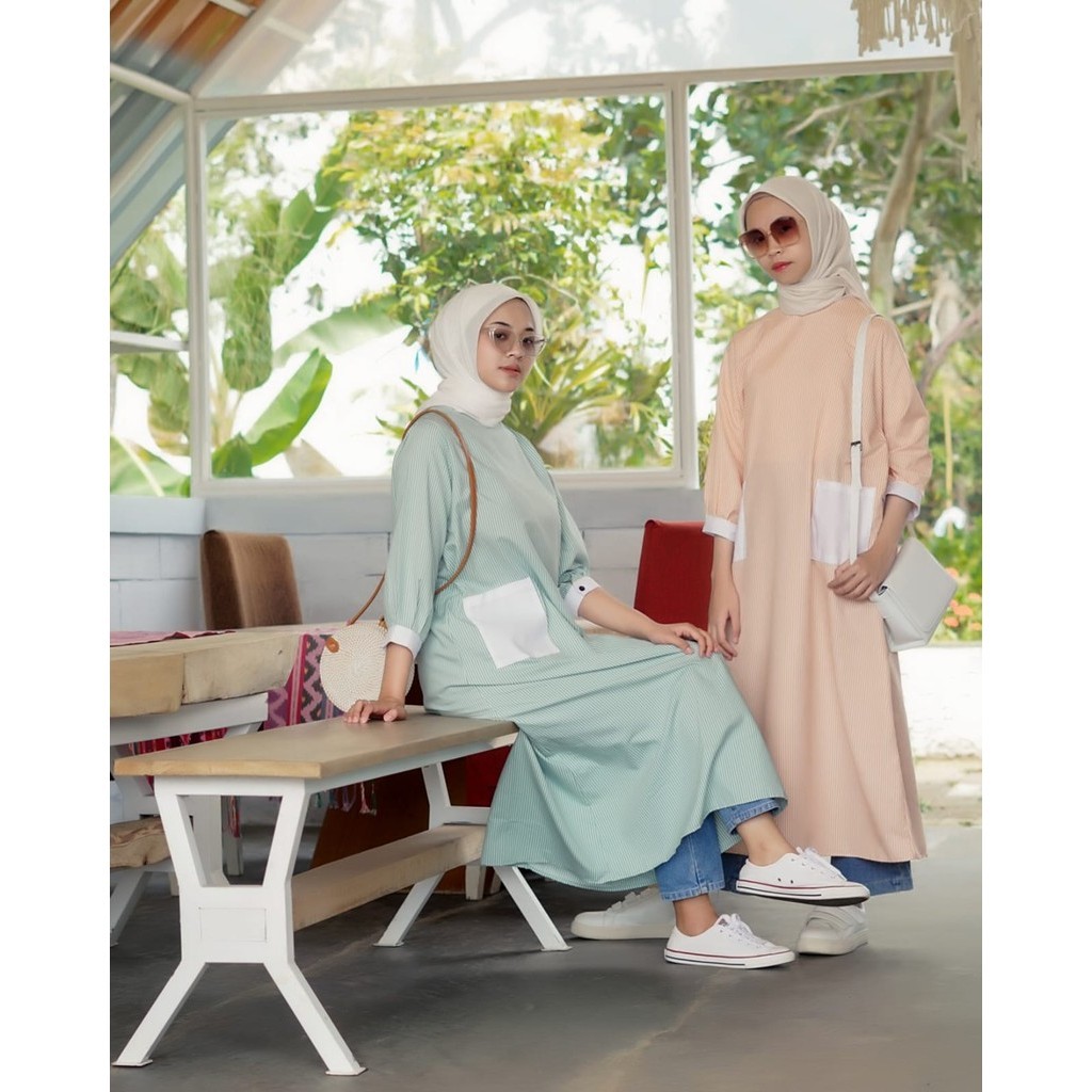 Mini Dress Hazel | Tunik | Gamis Wanita | Baju Muslim | Dress