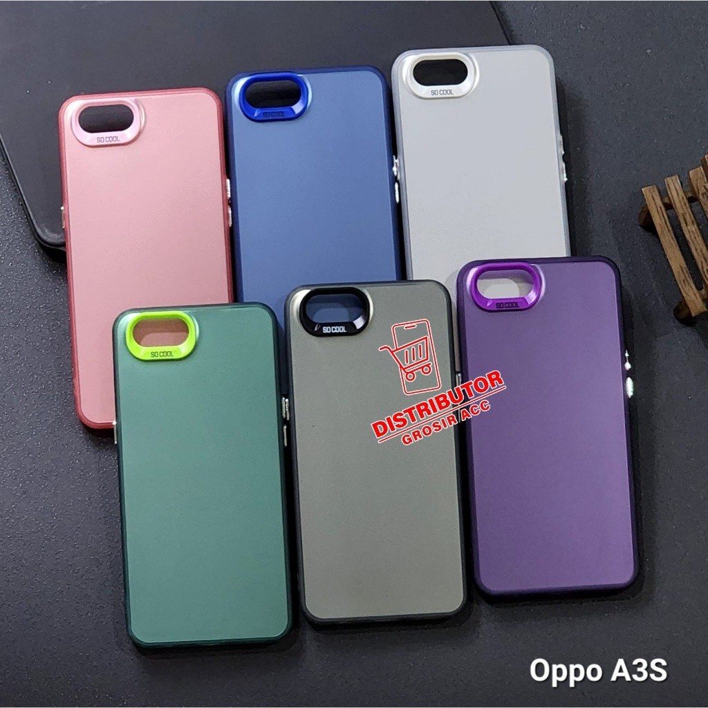 Distributor ACC OPPO A3S CASE IMD Softcase PLATE HOLOGRAM CASE SOCOOL OPPO A3S HYBRID