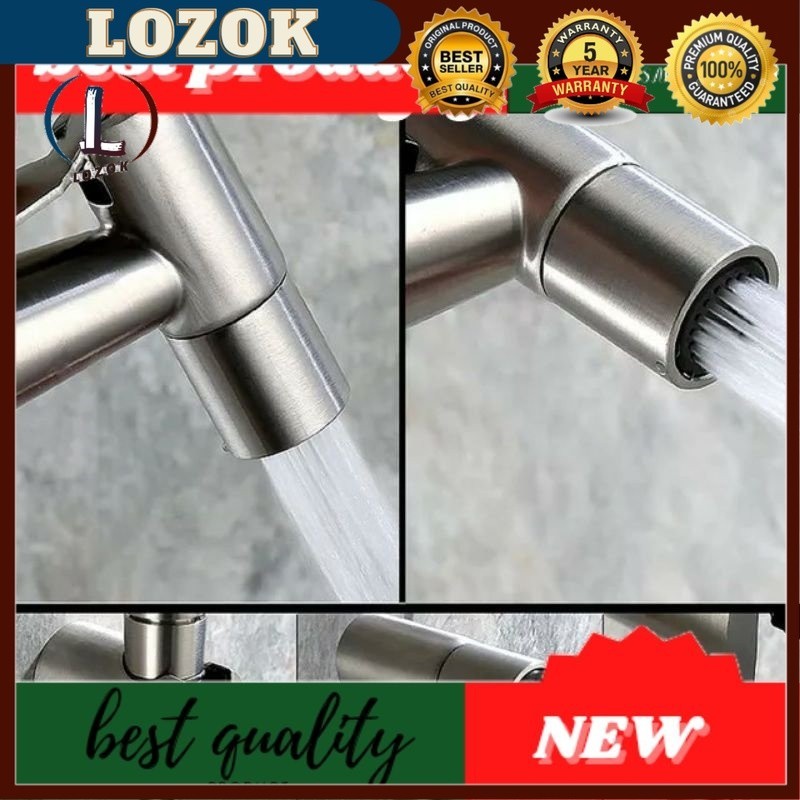 LOZOK Jet Shower Toilet Stainless SUS 304 | Shower Closet Minimalis Terbaru Anti Karat