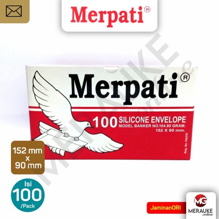 

Amplop Merpati Kiky Putih Polos 104 PPS 80gsm