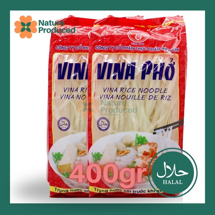 

Vina Pho Rice Noodle Vietnam Kwetiaw Vietnam 400gr Halal Bich Chi Food