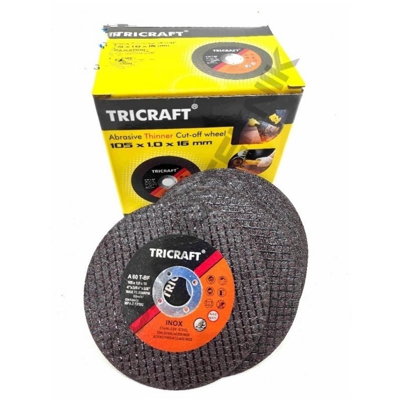 (TRICRAFT) Batu Gerinda Potong 4" TRICRAFT / Mata Gerinda Gurinda Grinda  POTONG 4 INCH TRICRAFT