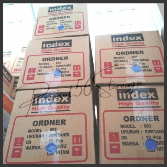 

odner index kwitansi 7cm 1dus isi 12bh HTM& biru - Hitam