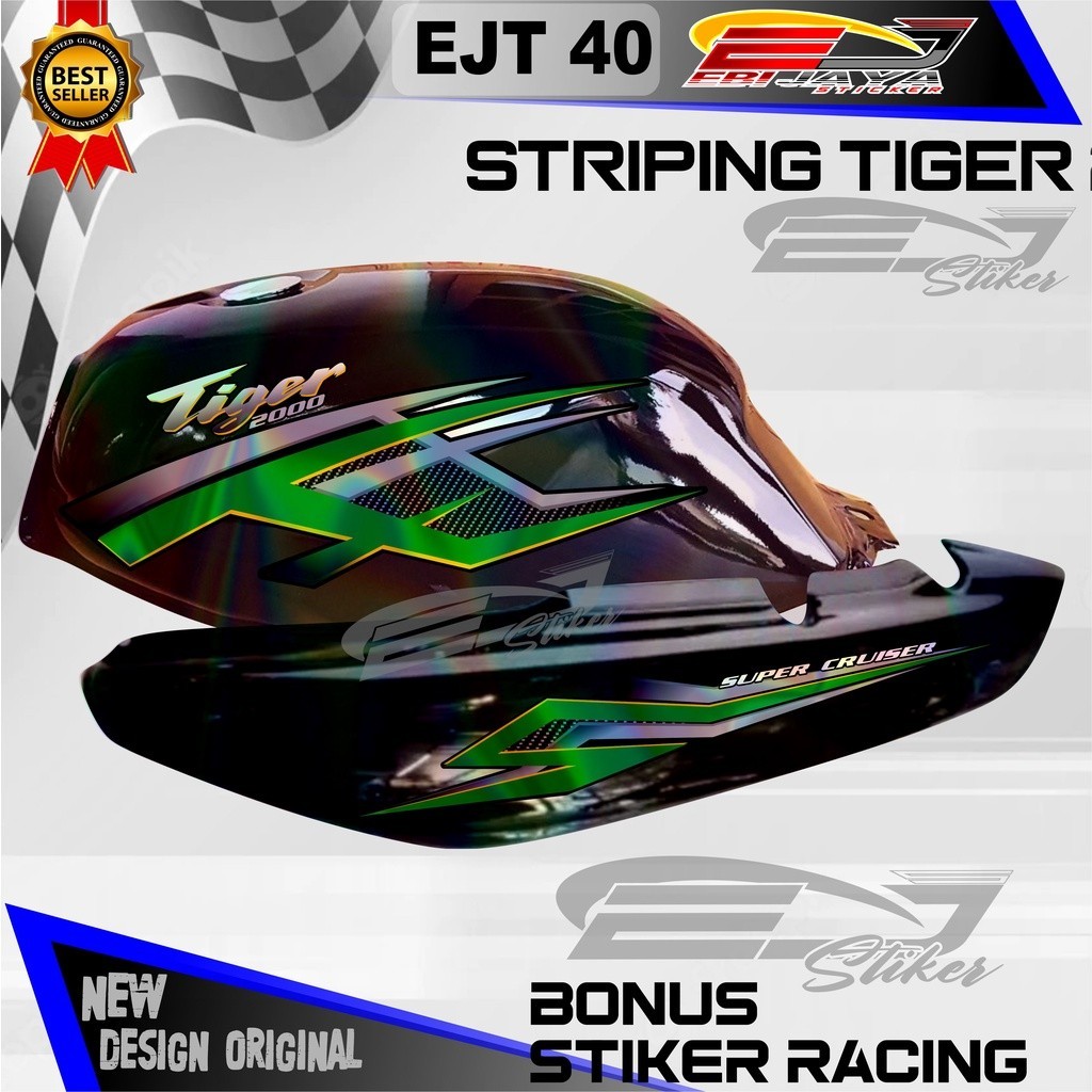 STIKER CUSTOM TIGER 2000 / STRIPING TIGER 2000 HOLOGRAM / SIKER MOTOR