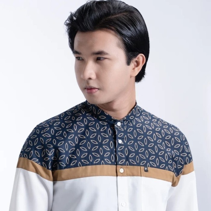 FADKHERA BAJU KOKO PRIA DEWASA LENGAN PENDEK DAN PANJANG KOKO EZHAR - Lengan Pendek, XXL