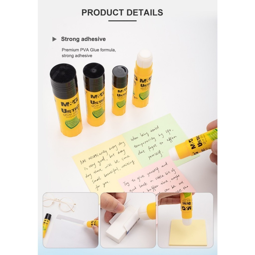 

Glue Stick M&G Ustic Strong Adhesive PVA Lem Stick M&G ASG97138 Lem Stick Serbaguna - 15 Gram - SHAGB