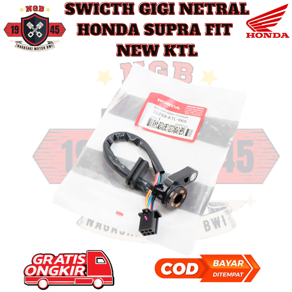 Switch Gigi Netral Honda Supra Fit Lama & Revo Old / Swicth Netral Honda Supra Fit old 35759-KTL-960